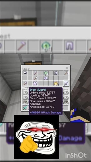 Craft OP Blacksmith pata 2😱🔥 | Minecraft MCPE Shorts