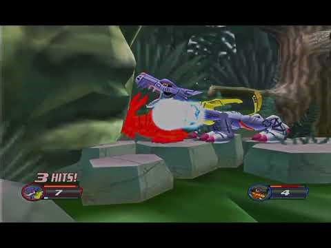 Digimon Rumble Arena 2 Gabumon vs Agumon