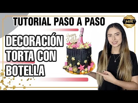 DECORATING A CAKE WITH A BOTTLE 🎂