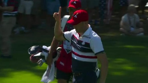 Justin Thomas holes out an eagle from 79 yards out