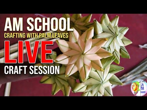 LIVE: How to Make Palm Leafs craft | Date tree leaves flowers