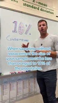 THE 10% condition in #apstats