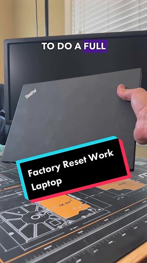 Factory Reset Your Old Work Laptop! #fyp #viral #techtok #pcrepair #pc #laptop #laptoprepair #computerrepair #pctips