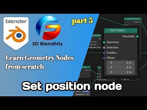 Set position node in Blender | Learn geometry nodes from scratch