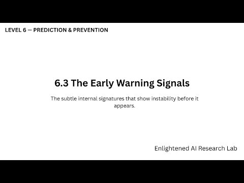 Level 6 — RDL | 6.3 The Early Warning Signals