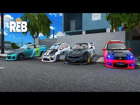 REBAIXADOS ELITE BRASIL | I BUILT MY GARAGE WITH 4 CUSTOM CARS