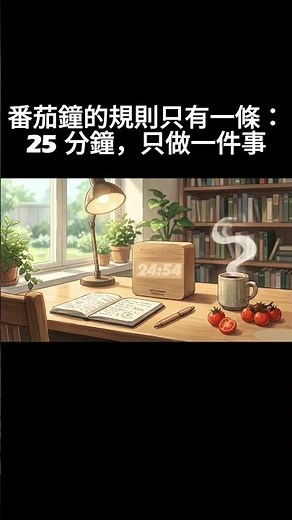 你是不是一直說「等一下再開始讀書」？🍅 番茄鐘 25 分鐘改變你 #番茄鐘 #studywithme #pomodoro