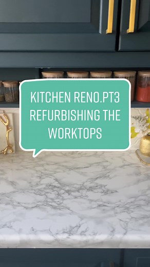 DIY Kitchen Worktop Refurbishment with DC Fix Contact Paper