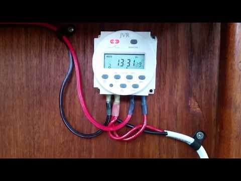 12v DC programmable timer switch wired properly