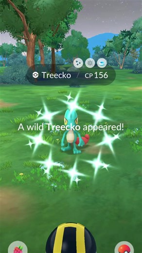 Shiny Treecko! ✨🦎🍃 #shorts #pokemongo #shinypokemon #gobattleleague