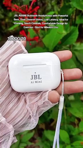 Basta JBL dabest talaga JBL AIMINI Bluetooth Headphones with Powerful Bass, Dual Channel Stereo, Low Latency, Ideal for Gaming, Touch Controls, Comfortable Design for Exercise - Perfect for Wireless Use #JBLAIMINI #jblearbuds #EARBUDS #WIRELESSEARBUDS #HEADPHONES