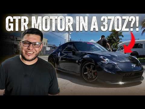 370z Gets GTR POWER! MZP SWAPPED a VR38 MONSTER Under The Hood!