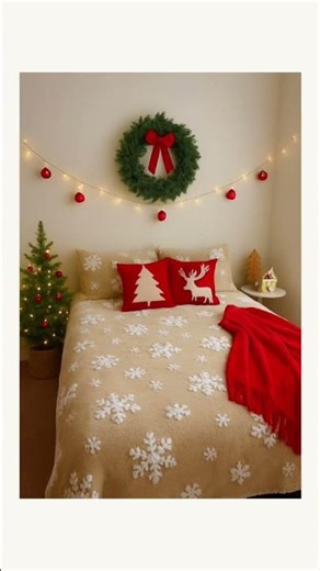 Bed Ideas With Christmas Decor ✨