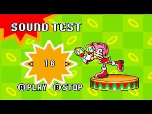 Sonic Advance (GBA) [Sound Test Menu]