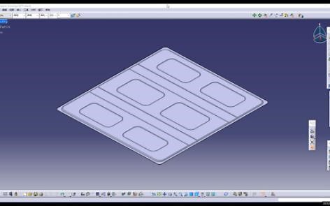 CATIA动力电池pack建模实战_上盖