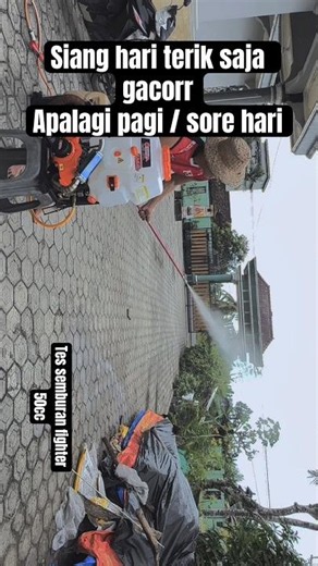 Fighter 50cc spray test #fighter #knapsack #tankisprayer #fighter50cc