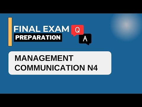 Management Communication N4 | Past Exam Paper Revision 4