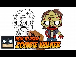 How To Draw Zombie | The Walking Dead - Videos For Kids