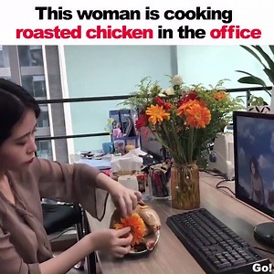 29K views · 455 reactions | She cooked a whole Chicken at the Office! Video by Ms Yeah | Not Touché | Facebook