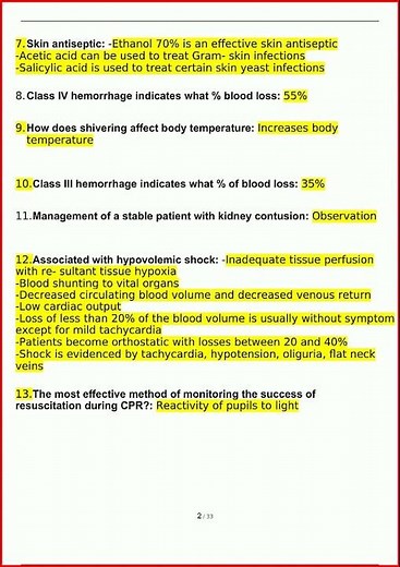 Atls Practice Questions Answers Latest6094update video