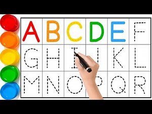 ABCDEFGHIJKLMNOPQRSTUVWXYZ - Write & read all alphabet for kids - learning alphabet A to Z for kids