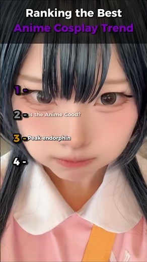 I used my thinking skills to Rank the BEST ANIME COSPLAY TREND pt3