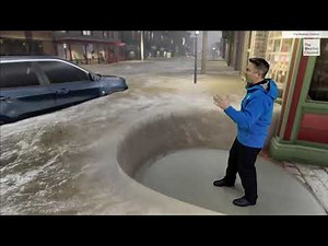 The Weather Channel Immersive Mixed Reality Flash Flood
