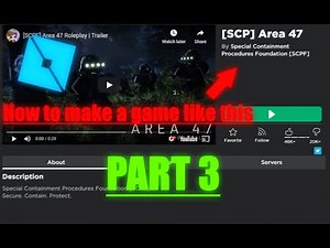 How you can make SCP RP Site by yourself || Roblox Studio (Part 3)