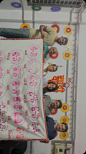 Little handprints,big memories keeping family close,touch by touch!” | Rudani Urvisha