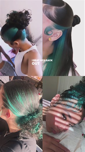 Transform Your Look with Teal Peekaboo Skunk Hair Dye