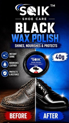 Dull to Mirror Shine in Minutes | SQIK Black Wax Polish 40g #Shorts