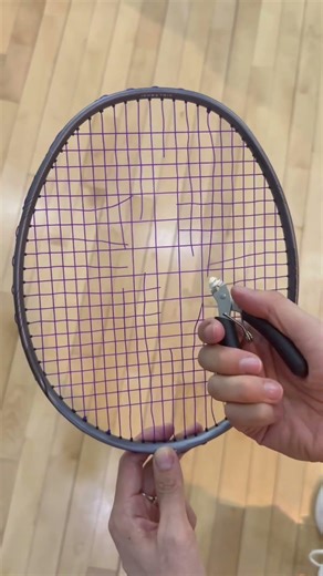 SATISFYING: The Secret Logic Behind Cutting Badminton Strings 🏸