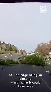 11K views · 43 reactions | A driver's dashcam recorded the split-second moment a vehicle crashed from an overpass onto an interstate in California. | My NBC5 | Facebook