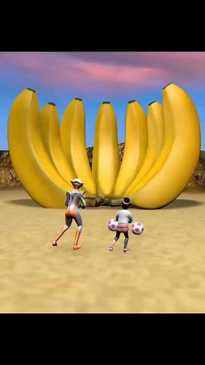 Animated Soccer Match in a Desert Landscape