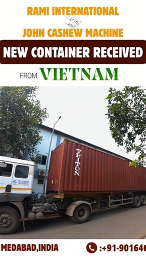 RAMI INTERNATIONAL on Instagram: "New Container Arrived🔥Automatic Cashew Cutting Machine With Scooping System Combo From Vietnam🌍#kaju This shipment brings in the latest Advanced Cashew Scooping Systems, engineered for high-speed kernel separation, smooth performance, and maximum accuracy. Designed with next-gen Vietnamese technology, these systems ensure: ⚙️ Cleaner & faster scooping results 🌰 Gentle handling for better kernel quality 🚀 Higher production efficiency 💯 Consistent, reliable o