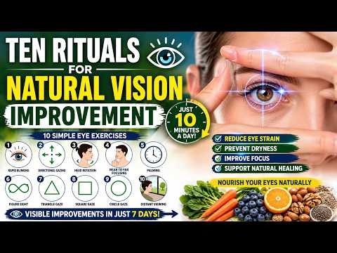 10 Natural Eye Exercises to Improve Your Vision | Restore Eyesight Naturally 👁️