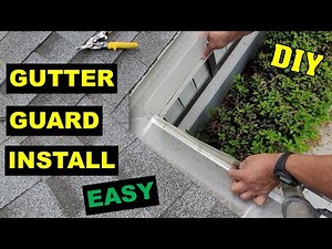Gutter guard install method.