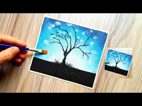 Easy Painting for Beginners | Easy Painting Tutorial #paintingtechniques 