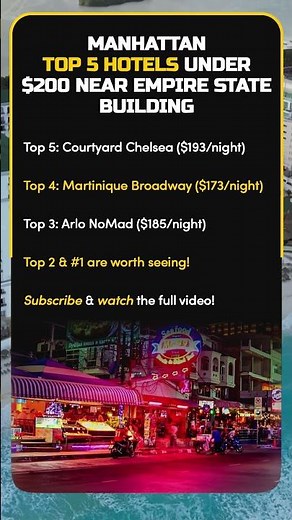 5 Cheap Hotels in Manhattan That Don't Suck #nychotels #empirestatebuilding #wheretostay