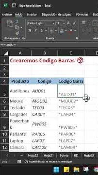 🔥 Crea Códigos de Barras en Excel en 1 Minuto
