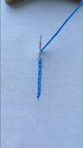 Easy Split stitch tutorial 🥰🥰 #embroidery #splitstitch #reels #stitch