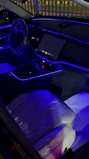 Ambience lightening magic👌 Mercedes Benz sets mood for real #mercedes #fyp #cardealership #viral #