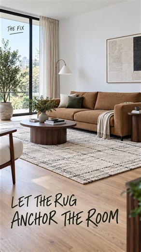 The Rug Rule That Instantly Makes Your Living Room Feel More Connected #rug #interiordesign