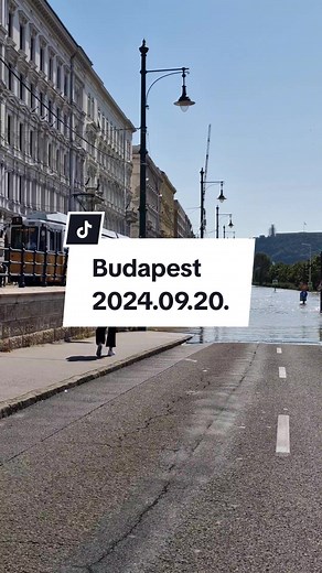 Epic Contrast in Budapest: Flood Situation Meets a Stunning Sunny Day!