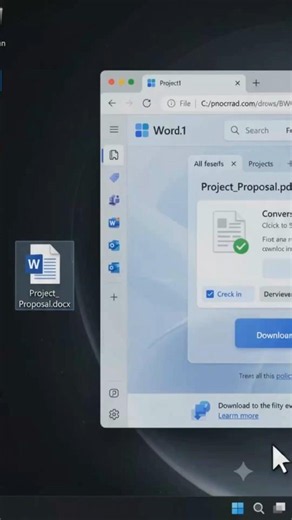 Word to PDF in 5 Seconds! 🤯 No Website Needed | Microsoft Word Trick