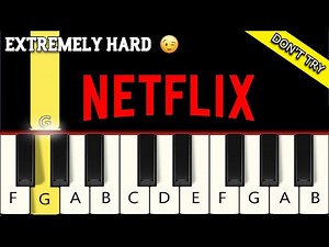 Netflix Movie Intro Fast and Slow Piano Tutorial - Beginner -Extremely hard. Don't try to play this!