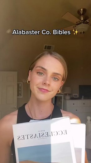 Looking through Alabaster Bibles with @lauren.mae16