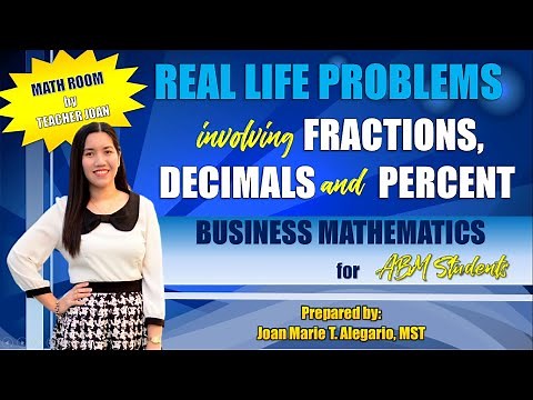 Real Life Problems Involving Fraction, Decimal and Percent | Business Mathematics