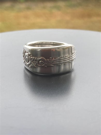 Spoon Ring Size 8.5 Vintage Silver Plated Spoon - Etsy