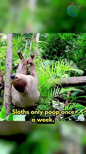 Sloth Facts 🦥😂 Funniest & Weirdest Animal in the World | Animal Shorts